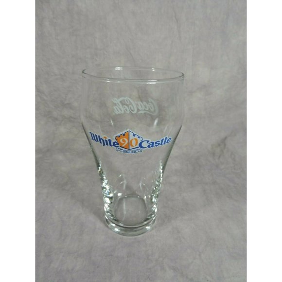 Vintage Libbey Coca-Cola White Castle 90th Anniversary Contour Glass - Picture 1 of 7